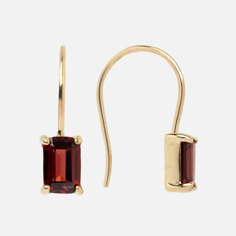 Hoop earrings with oversized designs for a bold, fashion-forward statement-Solid Gold 2024 January Capsule Classic Baguette Earrings