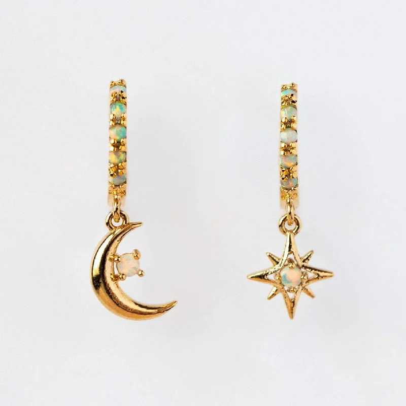 Best hoop earrings with infinity designs for a timeless and meaningful symbol-Starry Night Mini Hoops