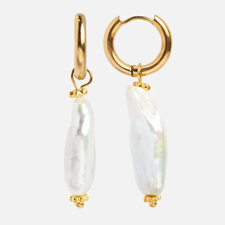 Hoop earrings with textured gold for a refined and sophisticated aesthetic-Valencia Earrings