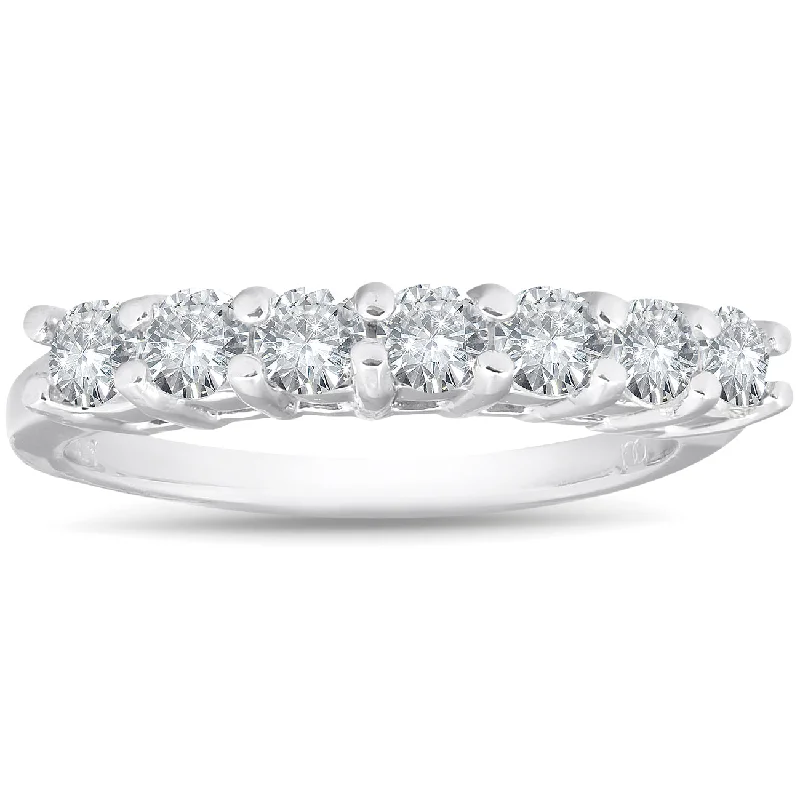 Rings with infinity loops for timeless love -950 Platinum 5/8 Carat Diamond Solitaire Prong Women's Wedding Ring