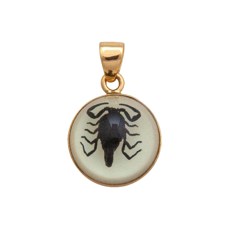 Stunning necklaces and pendants with amethyst gemstones for a calming effect-Alchemia Glow in the Dark Scorpion Pendant