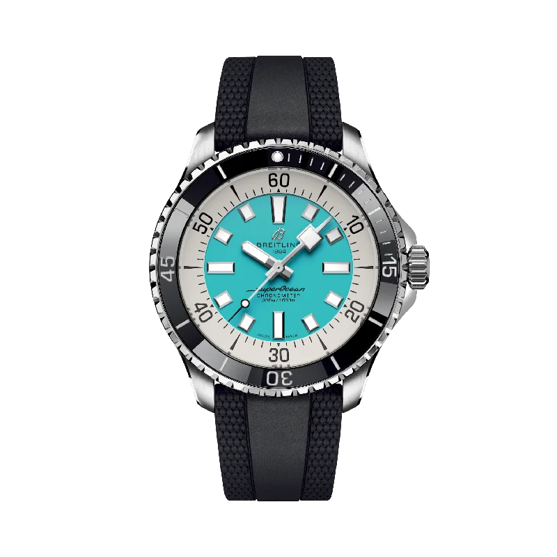 Best necklaces and pendants with matching earrings for a coordinated, elegant look-SUPEROCEAN AUTOMATIC 44- STAINLESS STEEL/TURQUOISE