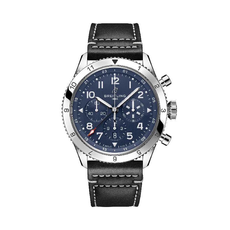 Necklaces and pendants with star-shaped designs for a whimsical, celestial touch-CLASSIC AVI CHRONOGRAPH 42 TRIBUTE TO VOUGHT F4U CORSAIR- STAINLESS STEEL/BLUE