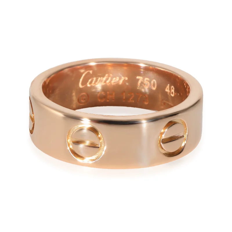 Rings with hexagon-cut stones for trendiness -Cartier Love Fashion Ring in 18k Rose Gold