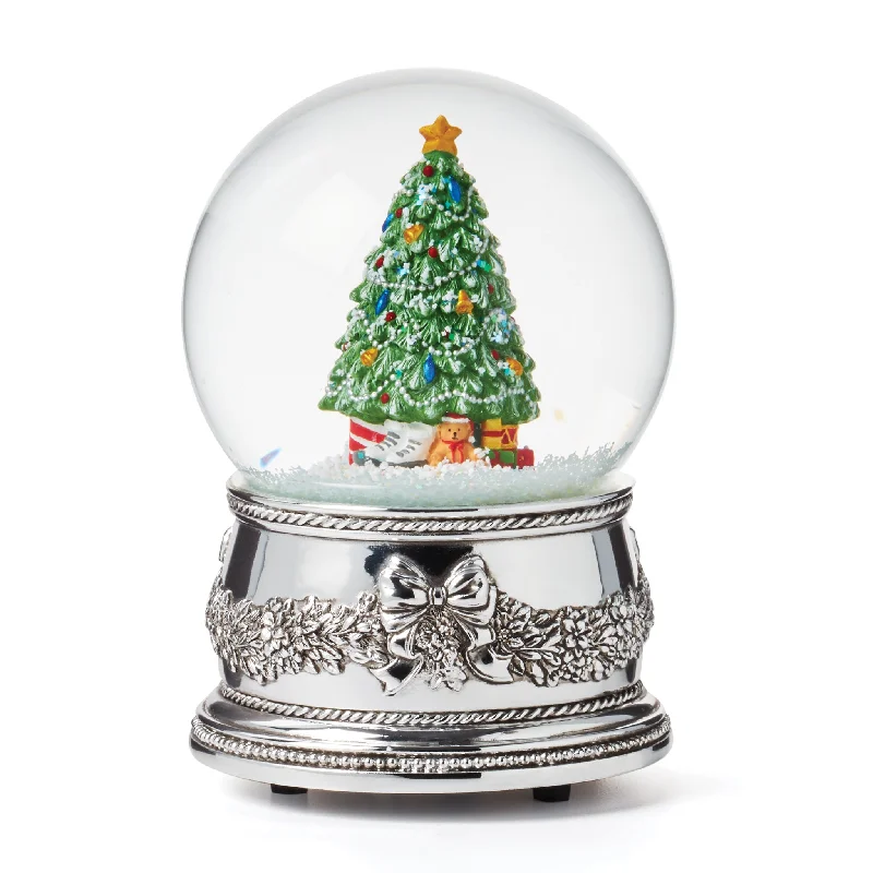 Necklaces and pendants with leaf-shaped designs for an earthy, organic feel-Christmas Tree Musical Snow Globe