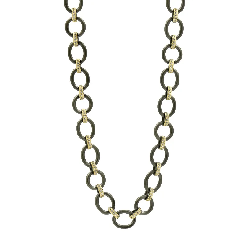 Beautiful necklaces and pendants with diamond-encrusted designs for maximum sparkle-The Perfect Chunky Mixed Metal Link Necklace