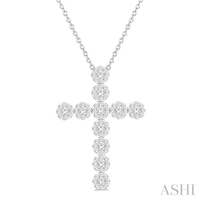 Necklaces and pendants with love knot designs for a romantic, meaningful symbol-CROSS LOVEBRIGHT ESSENTIAL DIAMOND PENDANT