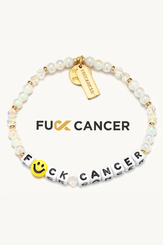 Beautiful necklaces and pendants with geometric shapes for a modern, artistic design-F*ck Cancer