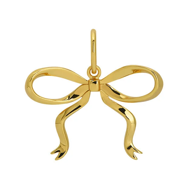 Stunning necklaces and pendants with birthstone pendants for a personal touch-Goldbug Bow Charm