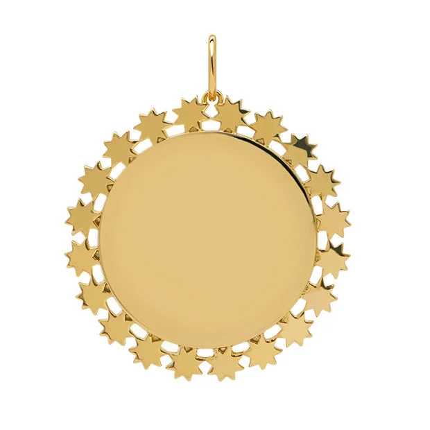 Unique necklaces and pendants with tree of life motifs for nature-inspired elegance-Goldbug Star Edge Pendant