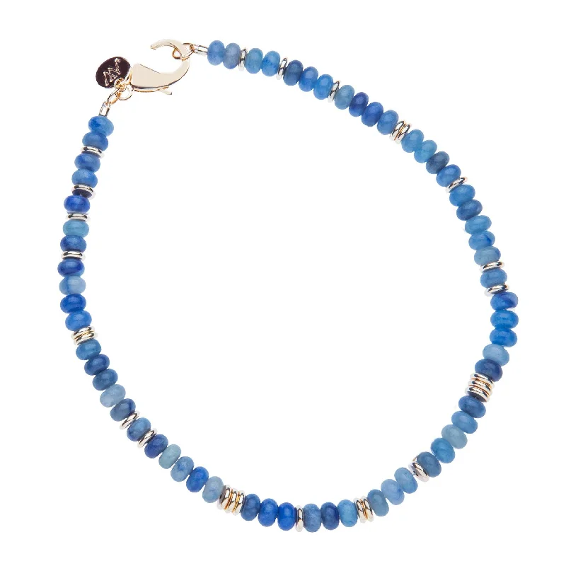 Best necklaces and pendants with cubic zirconia for a budget-friendly dazzling effect-Jane Win Kyanite Gumdrop Beaded Necklace