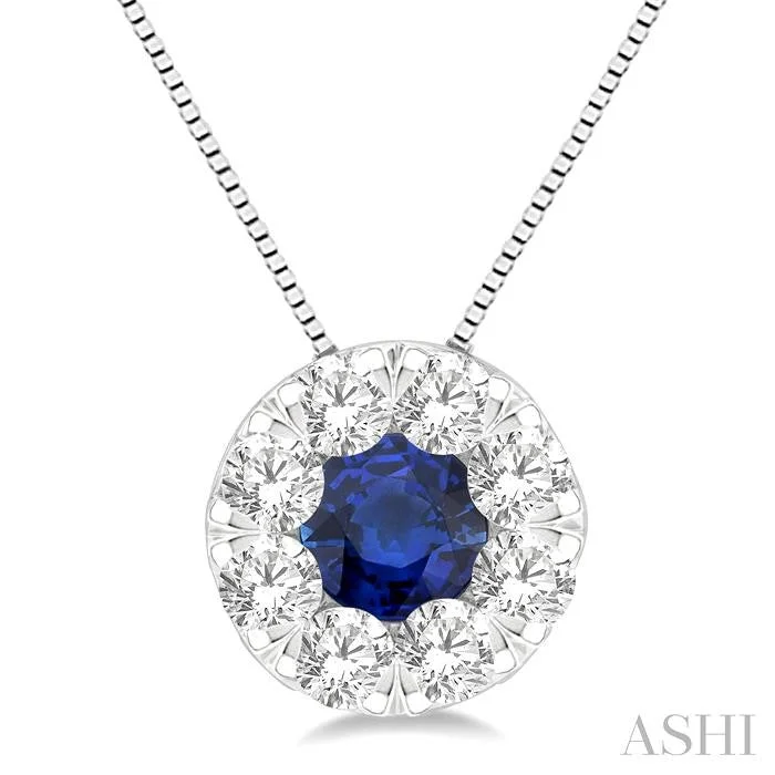 Beautiful necklaces and pendants with gemstone teardrops for an elegant effect-LOVEBRIGHT GEMSTONE & DIAMOND PENDANT