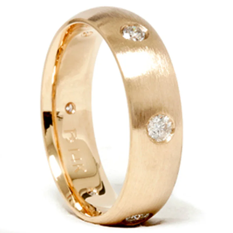 Rings with twisted rose gold band designs -Mens 3/4ct Gold Diamond Comfort Fit Wedding Ring Band