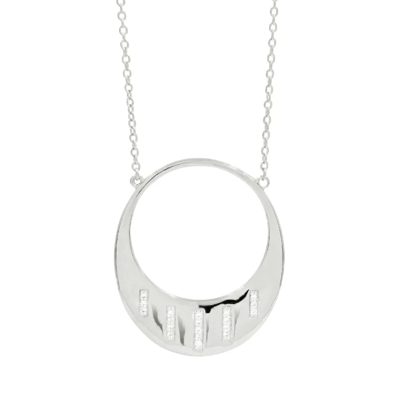 Trendy necklaces and pendants with geometric shapes for a modern aesthetic-Radiance Open Pendant Necklace