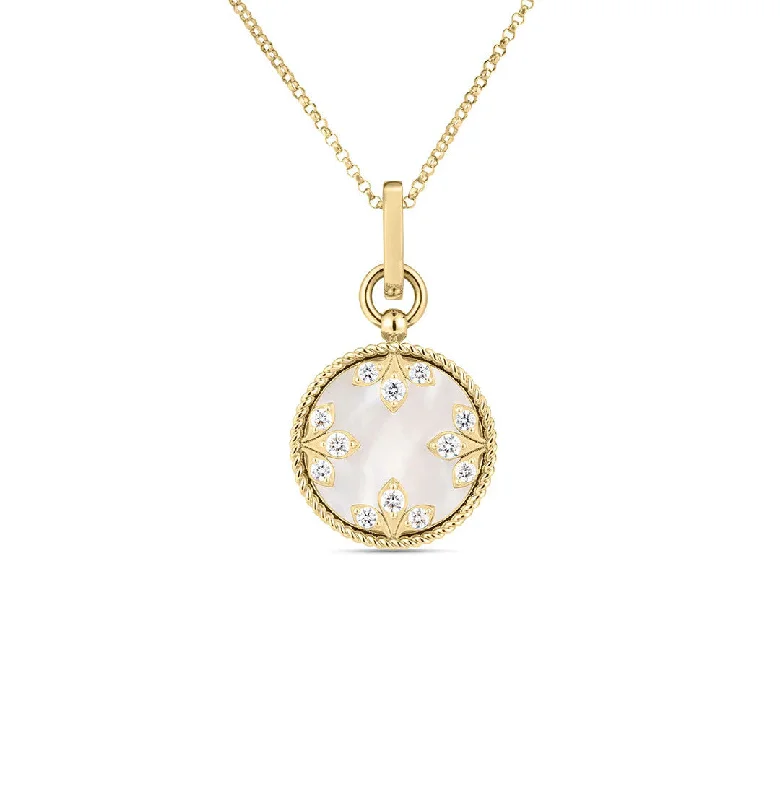 Beautiful necklaces and pendants with diamond halo settings for extra brilliance-Roberto Coin Venetian Princess Mother Of Pearl Pendant Necklace