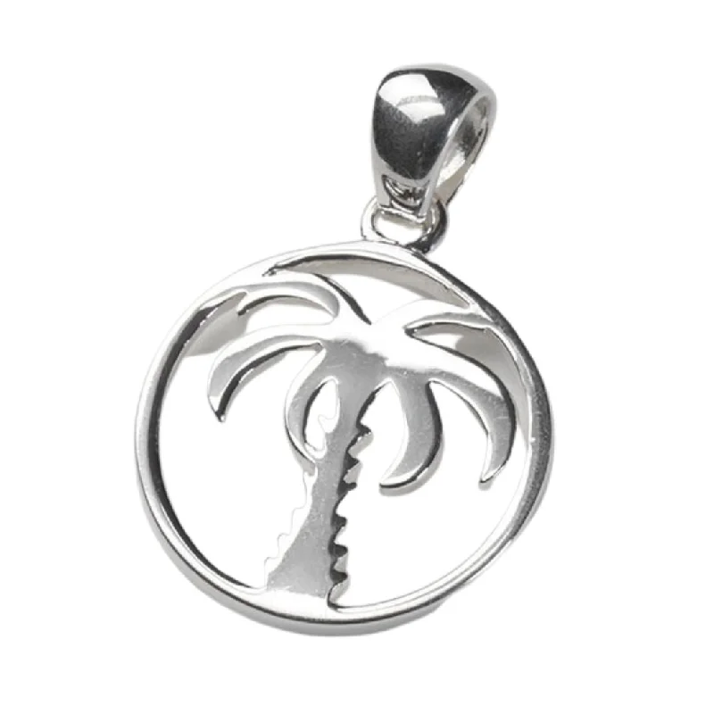 Best necklaces and pendants with statement designs for a fashionable accessory-Sterling Palmetto Pendant