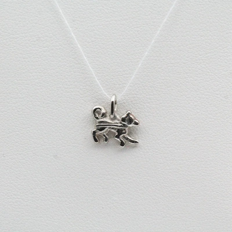 Necklaces and pendants with pearls for a classic and sophisticated touch-Sterling Silver Dog Pendant