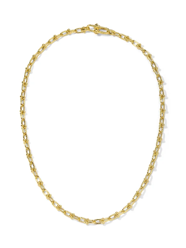 Elegant necklaces and pendants with gold chains for a chic, timeless appearance-The Donna Chain