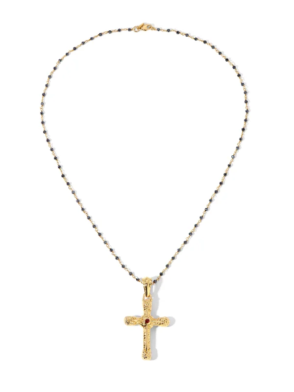 Necklaces and pendants with matching rings for a coordinated set of jewelry-The Nova Cross Necklace