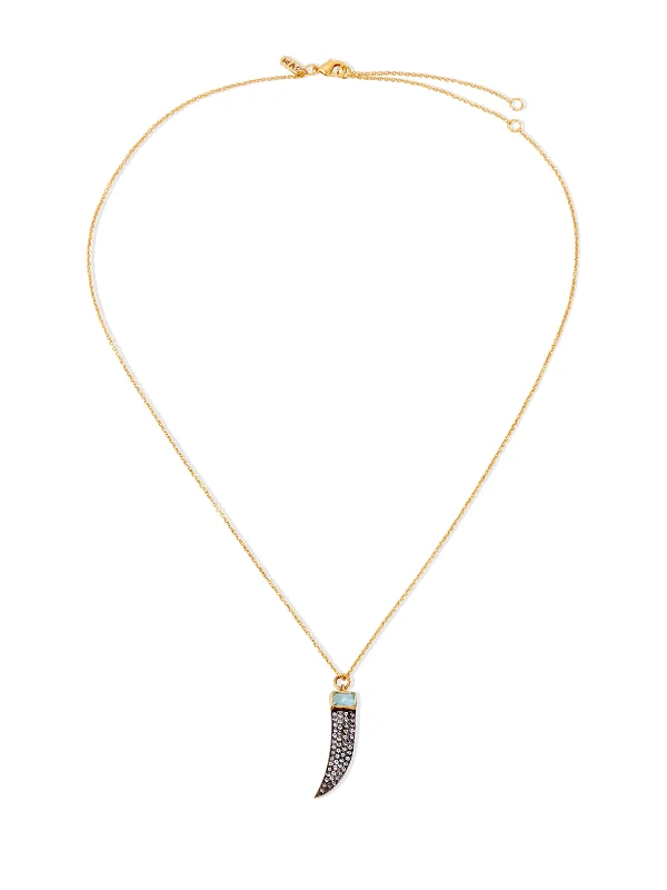 Beautiful necklaces and pendants with geometric shapes for a modern, artistic design-The Topaz Talon Necklace