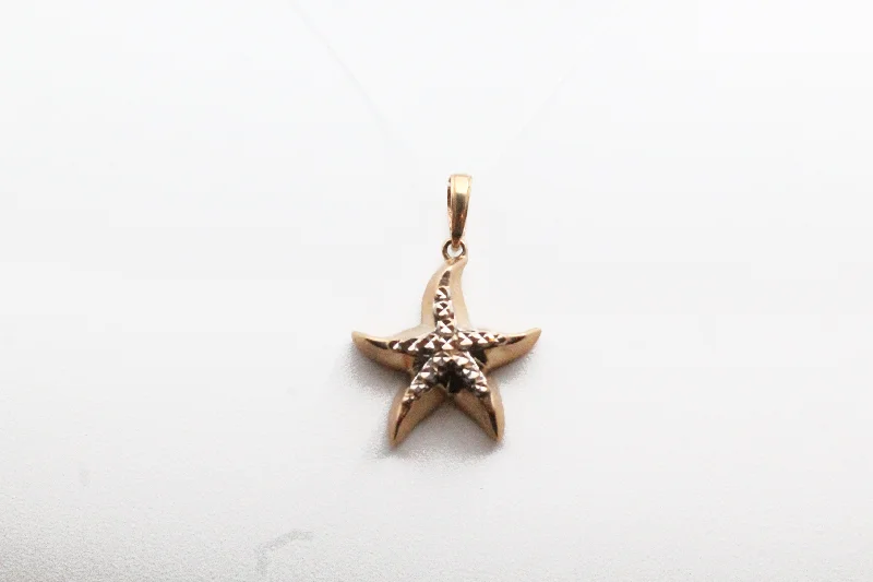 Best necklaces and pendants with floral designs for a feminine and elegant feel-Two Tone Starfish Pendant