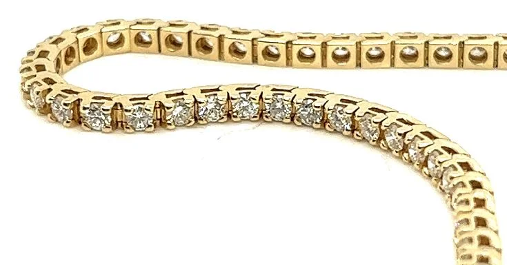 Best bangle bracelets with silver-plated finishes for an affordable and stylish accessory-14Y Diamond Tennis Bracelet