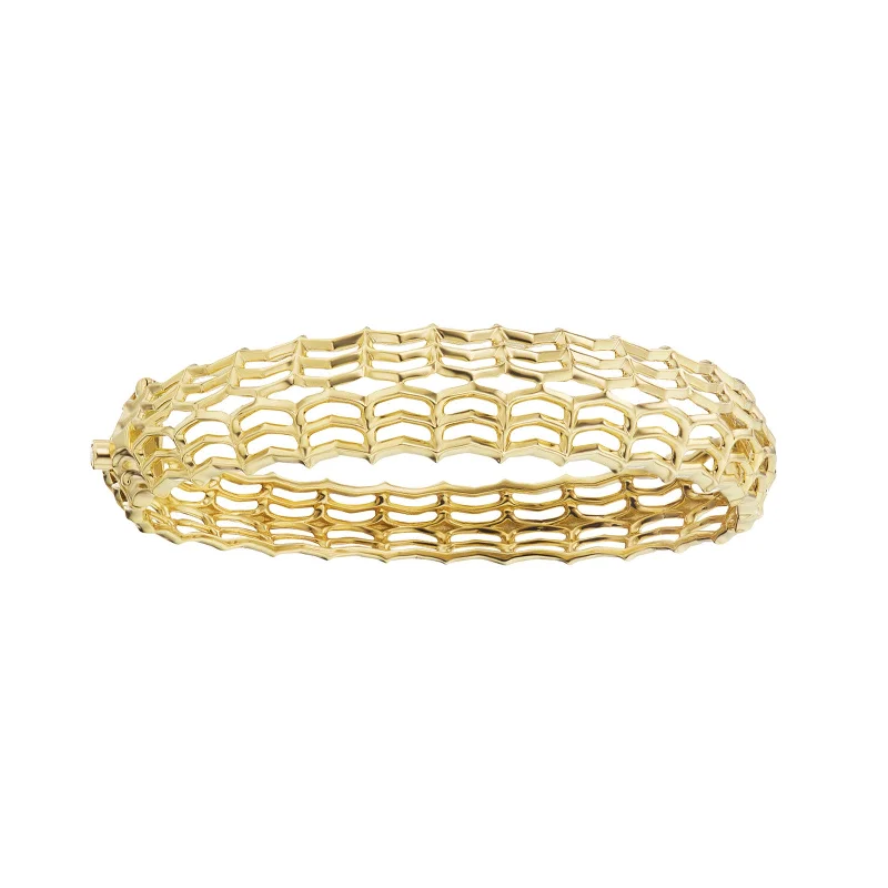 Best silver bangle bracelets with intricate detailing for a timeless and sophisticated style-Dreamweaver Gold Bangle