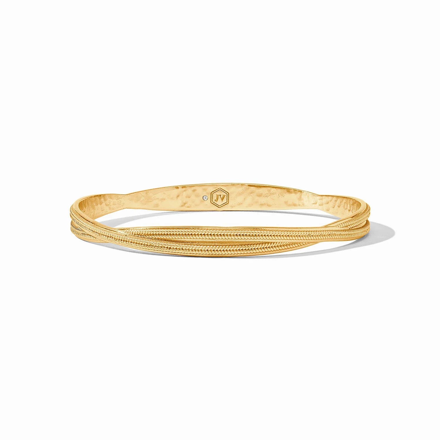 Elegant bangle bracelets with diamond-shaped stones for a sophisticated look-Cheval Twist Bangle