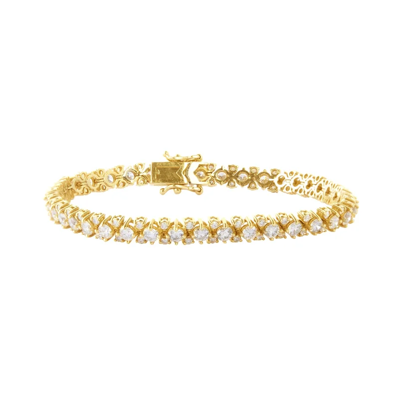 Best bangle bracelets with enamel floral patterns for a delicate and feminine touch-Diamond Zipper Tennis Bracelet