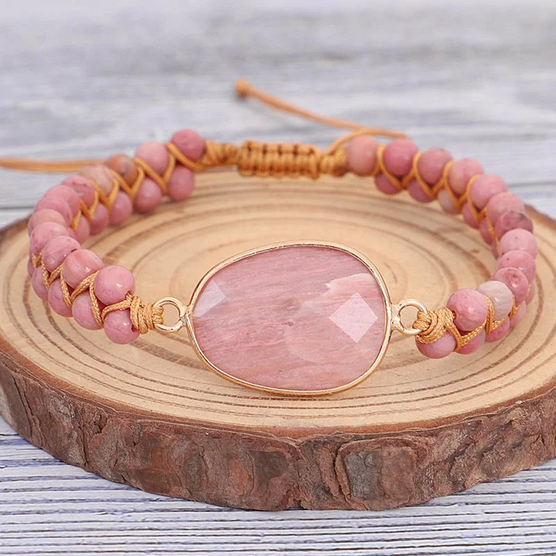 Best bangle bracelets with pastel-colored stones for a soft and delicate appearance-Energy of Love Bracelet