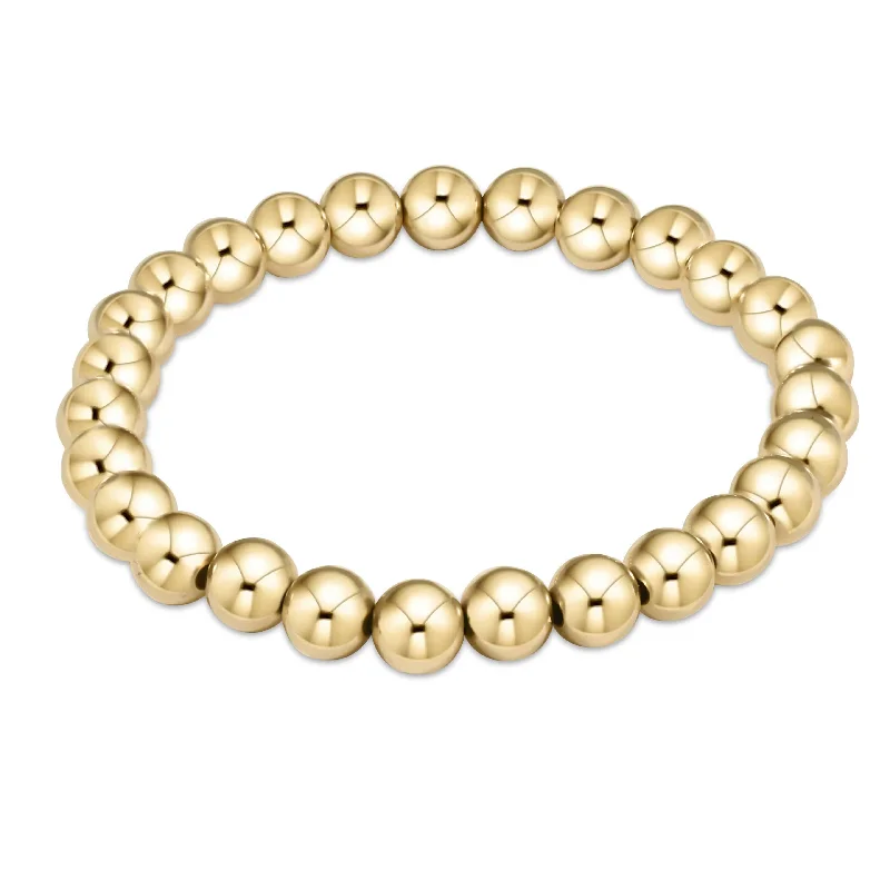 Minimalist bangle bracelets with a thin profile for a sleek and subtle appearance-Enewton - Classic Gold 5mm Bead Bracelet