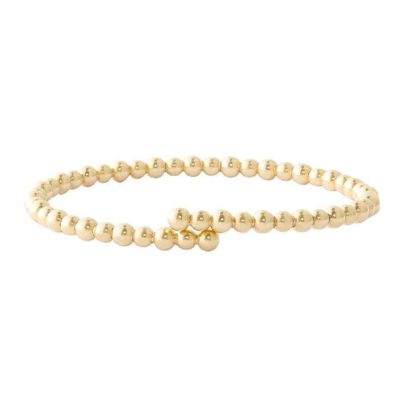 Classic bangle bracelets with pearl embellishments for a feminine and classic touch-Greek Demetra Wrap Bracelet