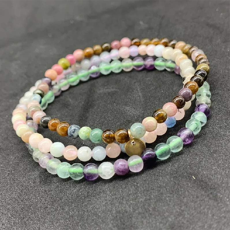 Best bangle bracelets with twisted rope designs for a textured, nautical-inspired look-Healing Trio Fluorite Bracelet Set