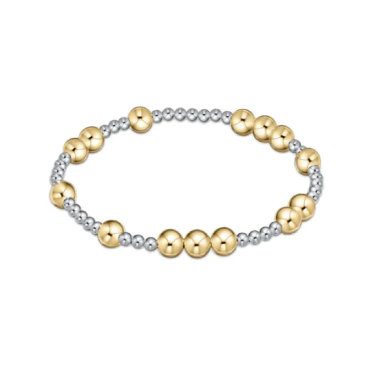 Best bangle bracelets with gold-filled material for an affordable luxury option-Hope Unwritten Bracelet 6mm/2mm Mixed Metal