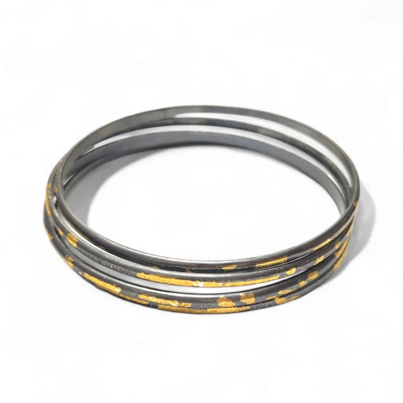 Lightweight bangle bracelets with subtle shimmer for an understated yet elegant look-Keum-Boo Bangle