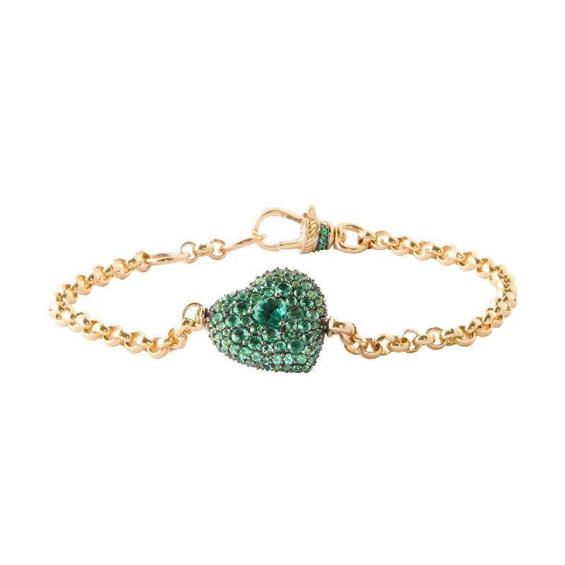 Best bangle bracelets with gold-filled material for an affordable luxury option-Love Special Bracelet - Emerald