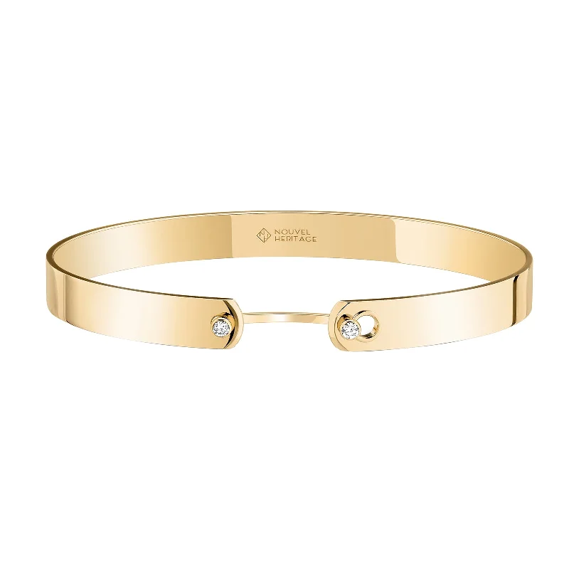 Simple gold bangle bracelets with smooth finishes for a classic and elegant style-Monday Morning Bangle - Yellow Gold