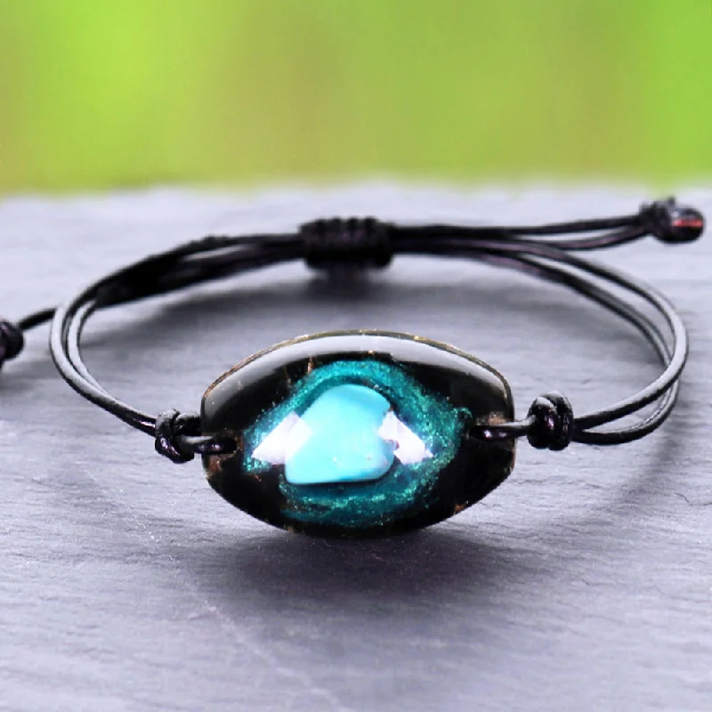 Minimalist bangle bracelets with a thin profile for a sleek and subtle appearance-Peaceful Protector Orgone Bracelet