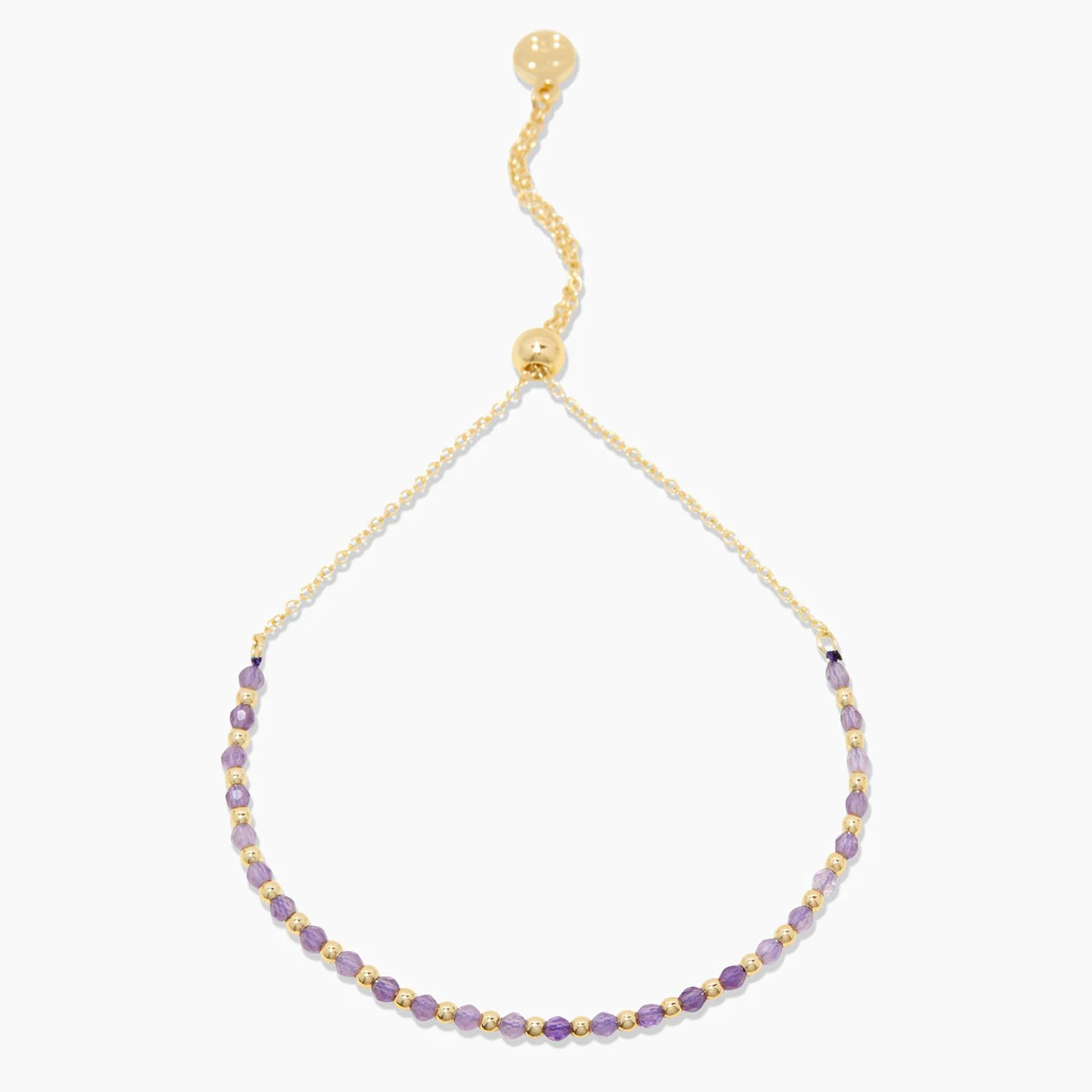 Customizable bangle bracelets with initials for a personalized, meaningful gift-Power Gemstone Brooks Bracelet in Amethyst