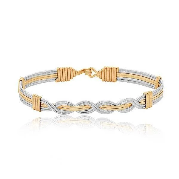 Best bangle bracelets with twisted rope designs for a textured, nautical-inspired look-Ronaldo - Moon and Back™ Bracelet